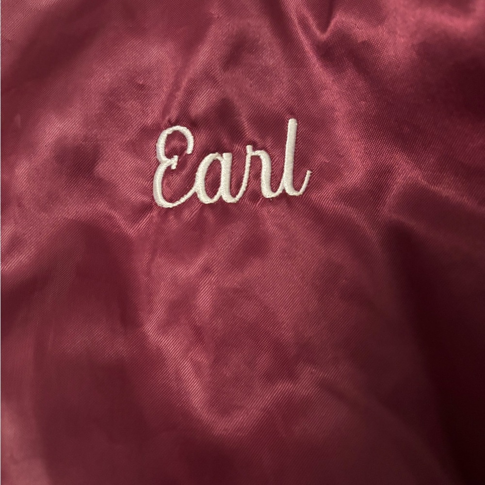 Vintage Auburn Sportswear Satin Bomber Jacket Cattlemen’s Club Riverbank CA XL - Picture 3 of 7